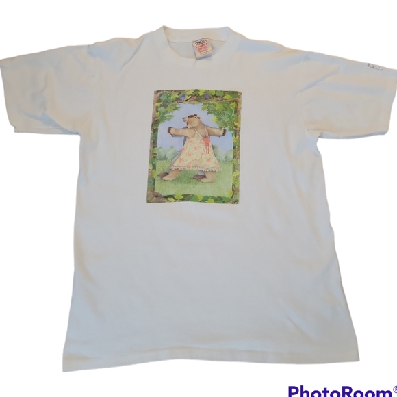 Rare Vintage Paris Bottman Design (Danceing Bears) T-shirt - Picture 1 of 6